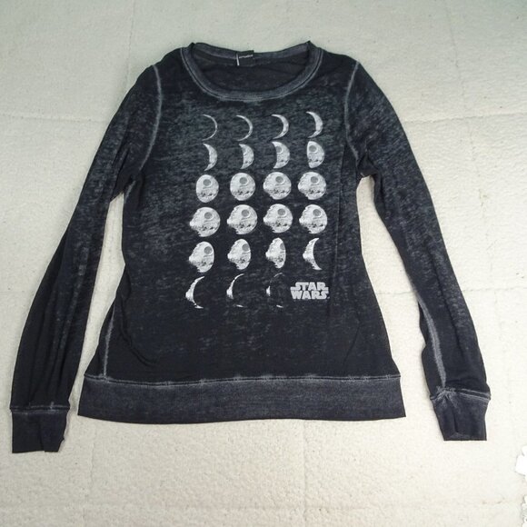 Star Wars Phases of the Death Star L/S Shirt Med - Picture 1 of 6